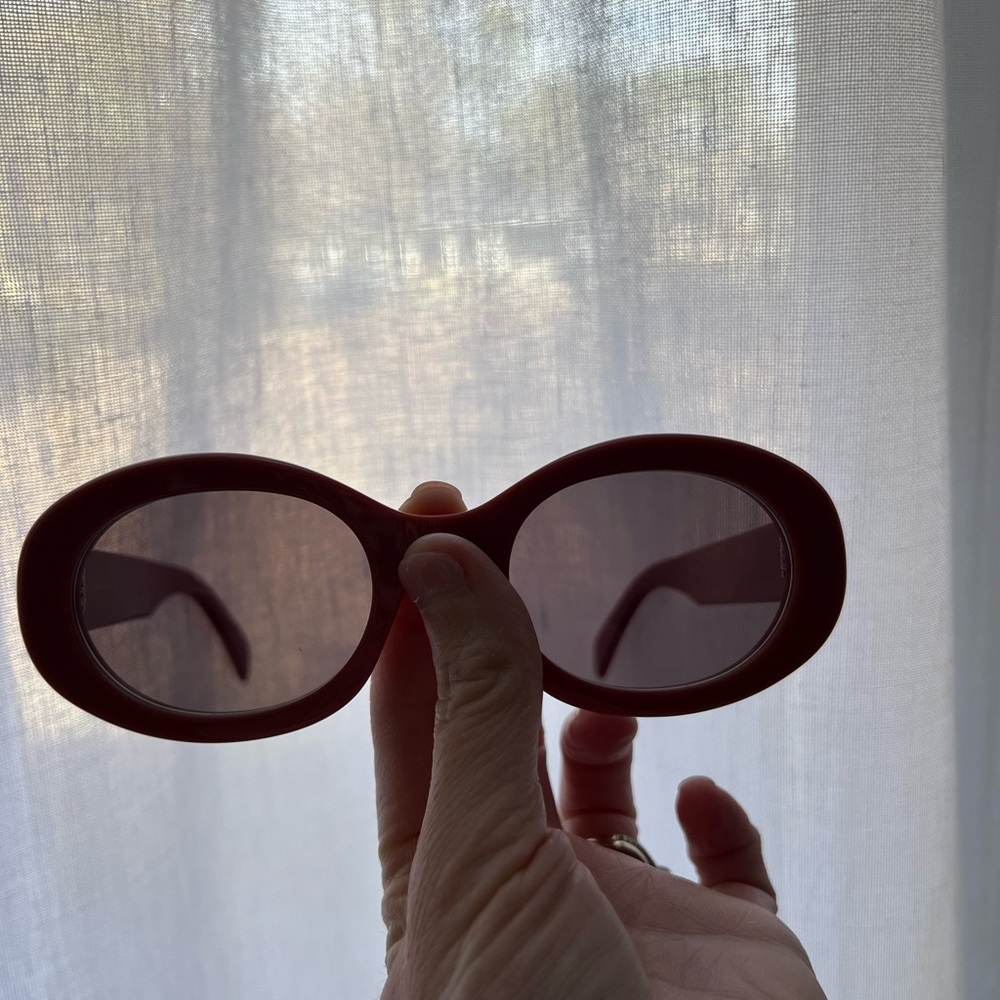 Celine TRIOMPHE 01 Sunglasses In Acetate Powder Rose New - Picture 8 of 10